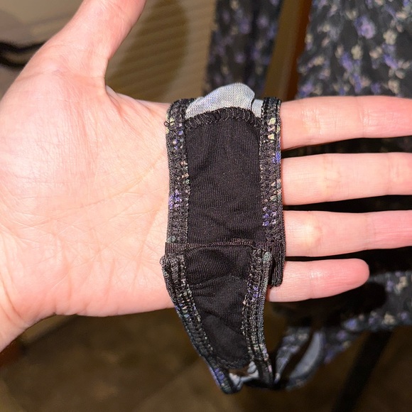 Free People Under It All Printed Mesh Bodysuit in Midnight Combo NEW - Picture 8 of 11